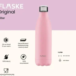 Flaske Wateropslag & -Zuivering>1 liter RVS Drinkfles