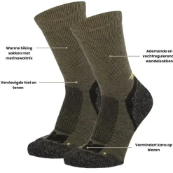 DAMES Xtreme Sokken|Sokken>6 paar - Met Wol - Hiking Sokken