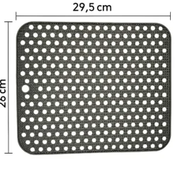 Hem Keukenaccessoires>Afdruipmat Siliconen 29,5x26 cm -