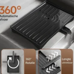 Fedec Keukenaccessoires<Afdruiprek met twee niveaus - 42 × 30 × 29,5 cm