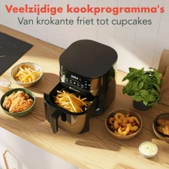 Kitchenbrothers Keukenapparaten>Airfryer – 5L – 1500W – Zwart