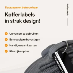 Thousandtravelmiles Kofferlabels>Aluminium kofferlabels – 7 stuks
