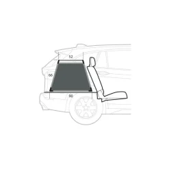 Lampa Autobenches & Accessoires<auto-hondenbench 55 x 90 x 66H cm