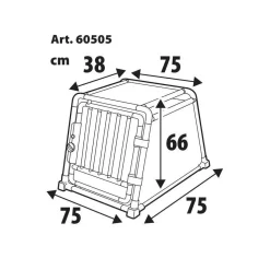 Lampa Autobenches & Accessoires<auto-hondenbench 75 x 75 x 66H cm