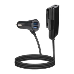 Celly Stekkers & Kabels<Autolader 4 USB-poorten 1,6 meter voor auto