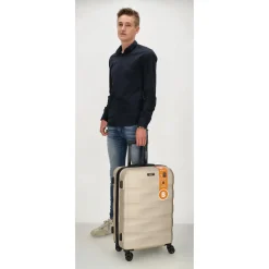 Beagles Originals Koffers & Trolleys<Beagles - Go Travel - Middel koffer 66cm Champagne