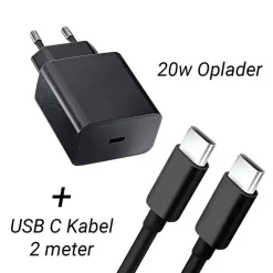 Blue Star E-Readers & Accessoires>Bluestar Ereader Oplader 20w + 2 Meter Type C