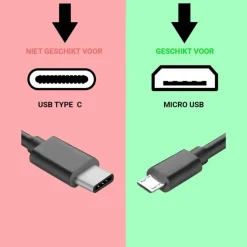 Blue Star E-Readers & Accessoires>Bluestar eReader Oplader Micro USB Lader 5w