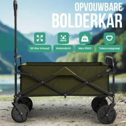 Avalo Bolderkarren|Bolderkarren<Bolderkar Opvouwbaar Groen
