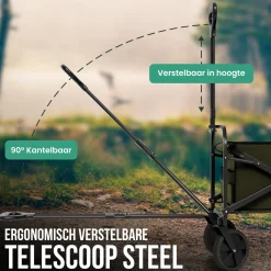 Avalo Bolderkarren|Bolderkarren<Bolderkar Opvouwbaar Groen