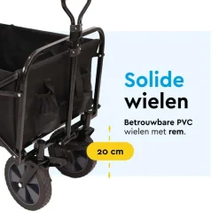 Brasq Bolderkarren|Bolderkarren<Bolderkar - Opvouwbaar - 80 KG Zwart