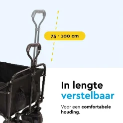 Brasq Bolderkarren|Bolderkarren<Bolderkar - Opvouwbaar - 80 KG Zwart