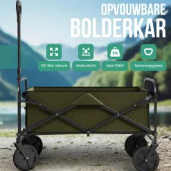 Avalo Bolderkarren|Bolderkarren<Bolderkar Opvouwbaar XL Groen
