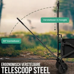Avalo Bolderkarren|Bolderkarren<Bolderkar Opvouwbaar XL Zwart