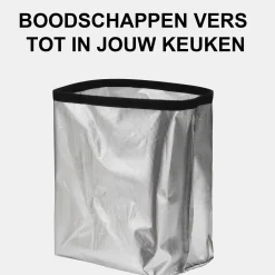 Brisby Boodschappentrolley'S<Boodschappentrolley met koelvak 32L Signaalzwart