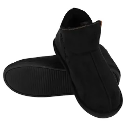 Apollo Pantoffels & Sloffen|Pantoffels & Sloffen<Boots Suede - Heren - Pantoffels Zwart