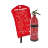 Tcp Griekenland|Turkije<Brandblusser met manometer 1 kg met blusdeken