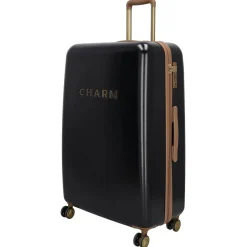 Charm London Koffers & Trolleys<Capetown - Grote koffer - 75cm - 95L - TSA-slot Zwart