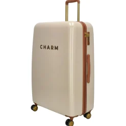 Charm London Koffers & Trolleys<Capetown - Grote koffer - 75cm - 95L - TSA-slot Beige