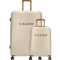 Charm London Koffers & Trolleys<Capetown - Kofferset 2-dlg - 75/55cm - TSA-slot Beige