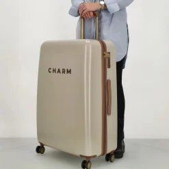 Charm London Koffers & Trolleys<Capetown - Kofferset 2-dlg - 75/55cm - TSA-slot Beige