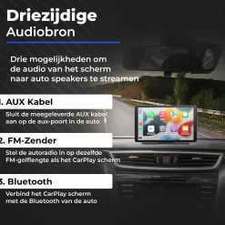 CarMe Opzetschermen<CarPlay/Android Auto scherm 7 inch