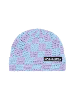 Poederbaas Mutsen<Checkerboard - Dames - Muts Violet