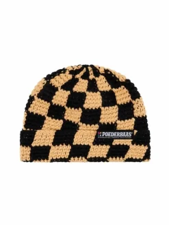 Poederbaas Mutsen<Checkerboard - Heren - Muts Beige