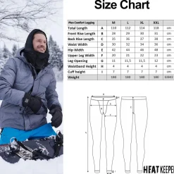 Heatkeeper Thermobroeken|Thermo Ondergoed<Comfort - Heren - Thermolegging Antraciet