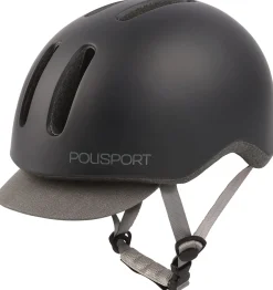 Polisport Fietshelmen Voor Volwassenen<Commuter helm voor stadsfietsen 58-61 cm Zwart