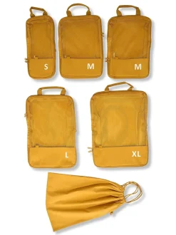 ANWB Toilettassen|Packing Cubes>Compressie inpakset 6 stuks