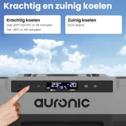 Auronic Koelboxen|Koelkasten>Compressor Koelbox – 49L – Grijs