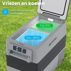 Auronic Koelboxen|Koelkasten<Compressor Koelbox – 49.5L – Zwart Grijs