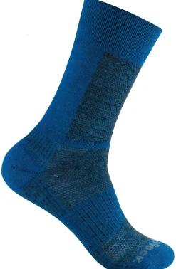 Wrightsock Sokken|Sokken<Coolmesh Merino Crew sokken Elektrisch blauw - Grijs