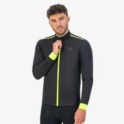 Rogelli Fietsjassen<Core - Fiets Winterjack Heren Zwart-Fluorgeel