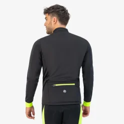 Rogelli Fietsjassen<Core - Fiets Winterjack Heren Zwart-Fluorgeel