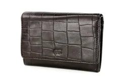Bear Design Portemonnees<Croco - Portemonnee - Leer - Dames - 4 pasjes