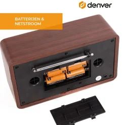 Denver Audio>DAB18 Houtlook DAB+/FM radio Bluetooth
