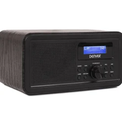 Denver Audio<DAB30B DAB+/FM Radio Wekkerfunctie Zwart