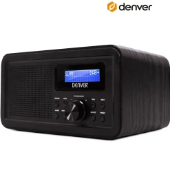 Denver Audio<DAB30B DAB+/FM Radio Wekkerfunctie Zwart