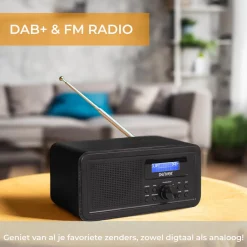 Denver Audio<DAB30B DAB+/FM Radio Wekkerfunctie Zwart
