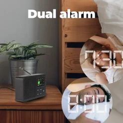 Denver Audio<DAB57 DAB+/FM Radio Wekkerfunctie