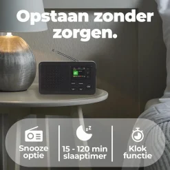Denver Audio<DAB57 DAB+/FM Radio Wekkerfunctie