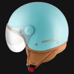 Beon Motorhelmen<Design Luxe Scooterhelm met vizier Mintgroen