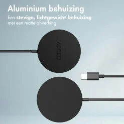 Accezz Stekkers & Kabels<Draadloze Qi2 Oplader - Zwart