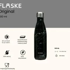 Flaske Wateropslag & -Zuivering<Drinkfles RVS 500 ml Signaalzwart