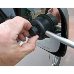 Defa Caravanspiegels|Autospiegels<Easy Spiegel Rond (Bijrijderszijde)