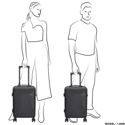 Beagles Originals Koffers & Trolleys<Easy Travel - Handbagage - 55cm - 38L Zwart