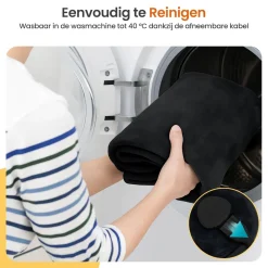 Goliving Warmtedekens<Elektrische Deken Voor Rug en Nek - 90 x 60cm Zwart