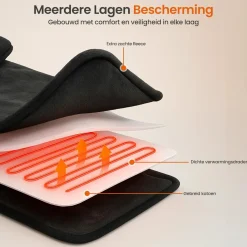Goliving Warmtedekens<Elektrische Deken Voor Rug en Nek - 90 x 60cm Zwart
